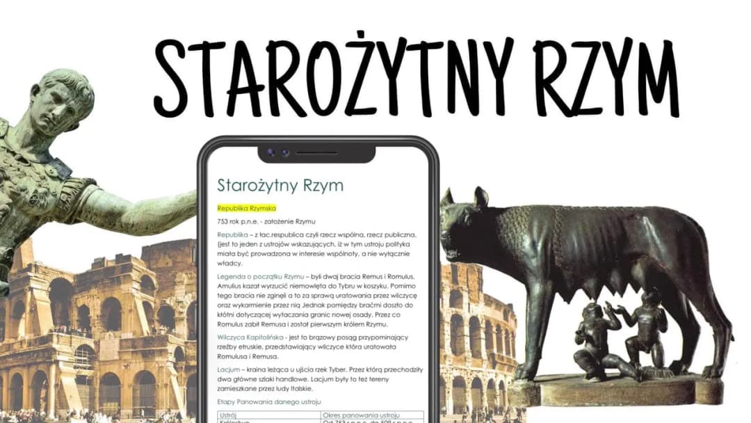 Starożytny Rzym powtórzenie: Kluczowe wydarzenia i ciekawostki, które musisz znać